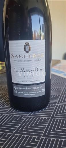 Loirevallei Sancerre Domaine Baillyreverdy La Mercy-Dieu 2021