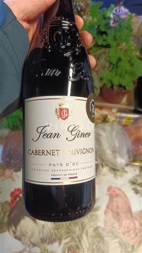 Vin Rouge sec Cabernet Sauvignon Jean Giner 2024 France Languedoc et Roussillon Pays d'oc