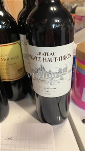 Vin Rouge sec Château Larrivet Haut-Brion 2005 France Bordeaux Pessac-Léognan Grand Cru
