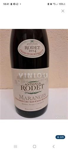 Burgundsko Maranges Premier Cru Antonin Rodet 2014
