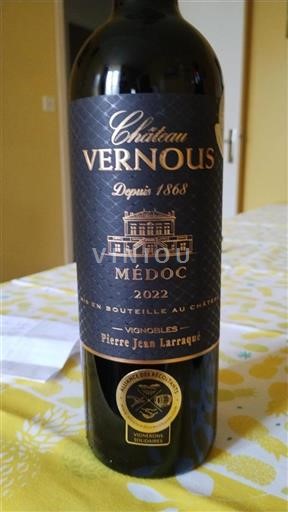 Bordeaux Médoc Château Vernous 2022