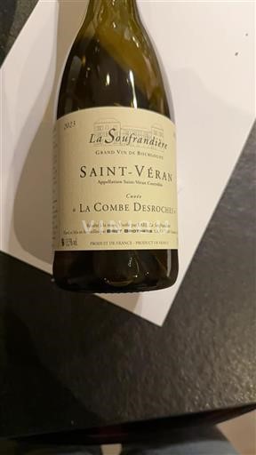 Bourgogne Saint-Véran La Soufrandière La Combe Desroches 2023