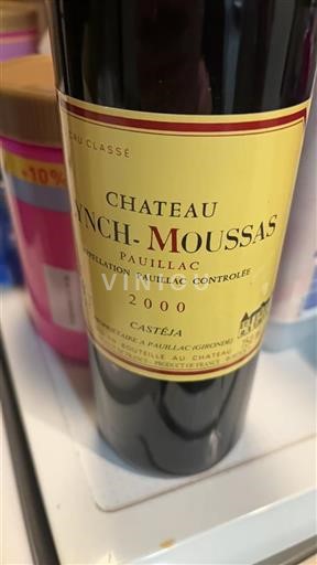 Bordeaux Pauillac Grand Cru Château Lynch Moussas 2000