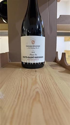 Vin Rouge sec Aux Chaignots Edouard Delaunay 2018 France Bourgogne Nuits-saint-georges Premier Cru