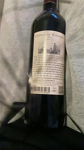 Bordeaux Graves Château Monbazan 2014