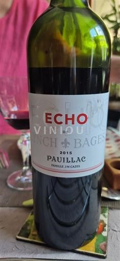 Bordeaux Pauillac Lynch Bages Echo 2015