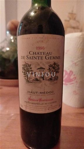 Bordeaux Haut-Médoc Château Sainte Gemme 1995
