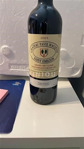 Bordeaux Saint-Émilion Grand Cru Château Pavie Macquin 2005