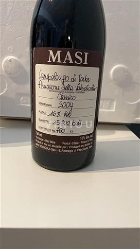 Benátsko Amarone della Valpolicella Masi Campolongo di Torbe 2004