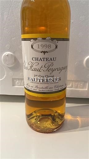 Bordeaux Sauternes Premier Cru Château Clos Hautpeyraguey 1998