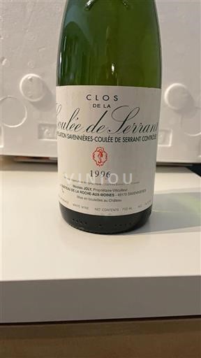 Údolí Loiry Savennières-coulée-de-serrant Château La Rocheauxmoines Coulée de Serrant 1996