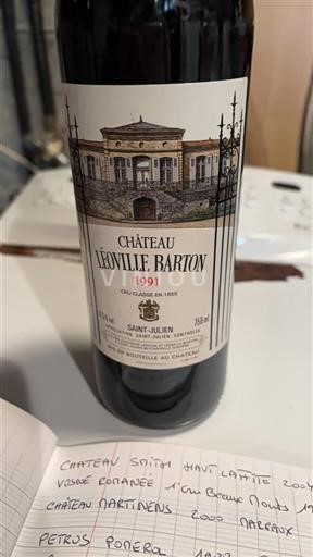 Bordeaux Saint-Julien Grand Cru Château Léoville Barton 1991
