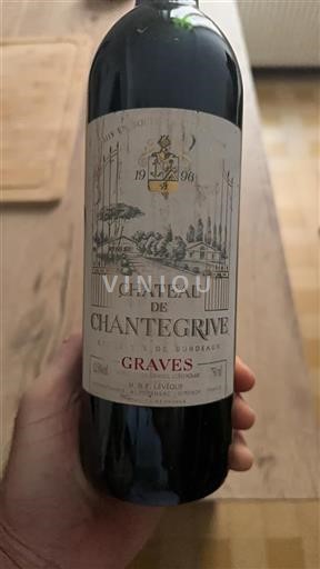Bordeaux Graves Château Chantegrive 1996