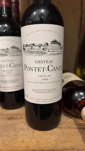 Bordéus Pauillac Grand Cru Château Pontetcanet 1998
