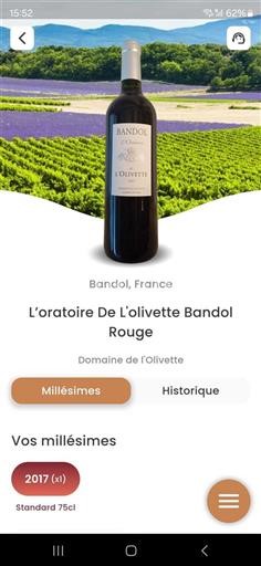 Provence Bandol Domaine L'olivette L'Oratoire 2017