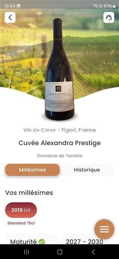 Korsika Ikke specificeret Domaine Tanella Alexandra Prestige 2019