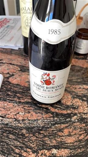 Borgoña Vosne-romanée Premier Cru Charles Grüber 1985