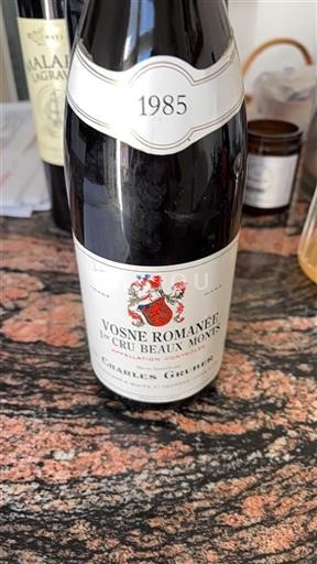 Borgoña Vosne-romanée Premier Cru Charles Grüber 1er Cru Beaux Monts 1985
