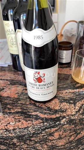 Bourgogne Ikke specificeret Premier Cru Charles Grebner Beaux Monts 1985