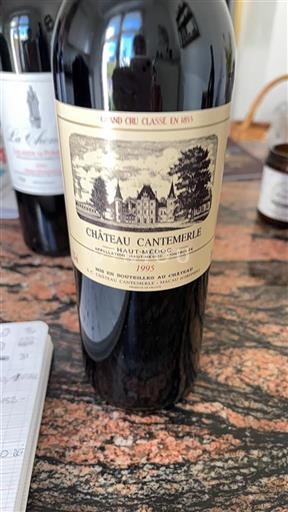 Bordeaux Haut-Médoc Grand Cru Château Cantemerle 1995