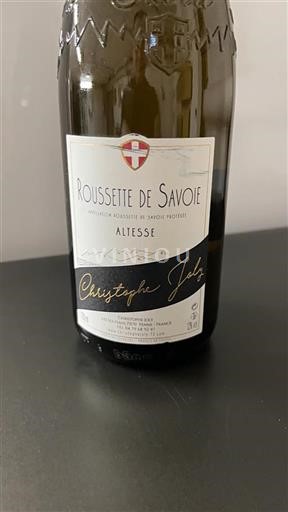 Vin Blanc sec Altesse Christophe Joly 2017 France Savoie et Bugey Roussette-de-savoie
