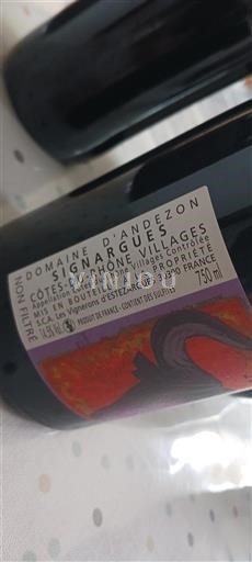 Rhônedalen Côtes-du-Rhône-Villages Domaine Andézon Icke årgångsbetecknad