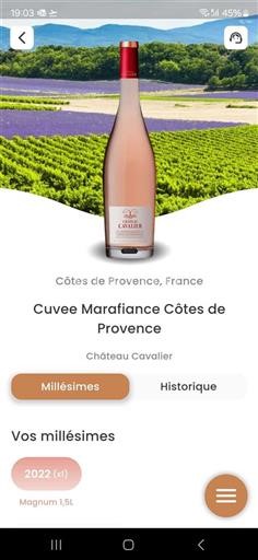 Provence Côtes-de-Provence Château Cavalier Cuvee Marafiance Côtes de Provence 2022