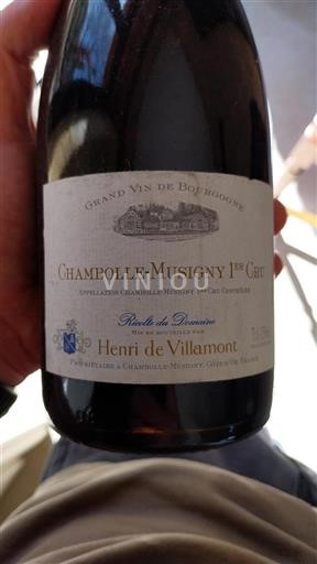 Burgundi Chambolle-Musigny Premier Cru Henri De Villamont 2002