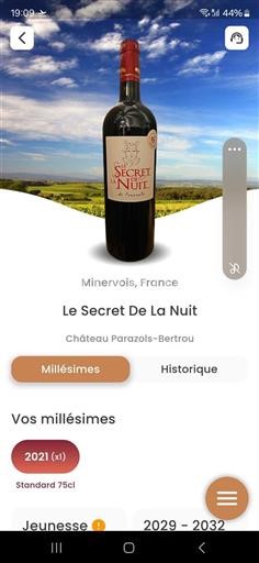 Languedoc Minervois Château Parazolsbertou Le Secret de la Nuit 2021