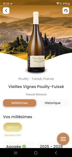 Bourgondië Pouilly-fuissé Domaine Pascal Renaud Vieilles Vignes 2017