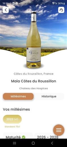 Roussillon Côtes-du-roussillon Château Des Hospices Maïa 2022