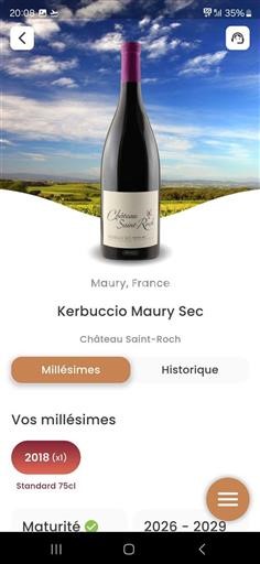 Roussillon Maury sec Saintroch Kerbuccio 2018