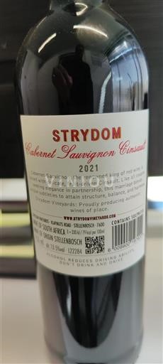 Regione Costiera Stellenbosch Strydom Cabernet Sauvignon Cinsault 2021