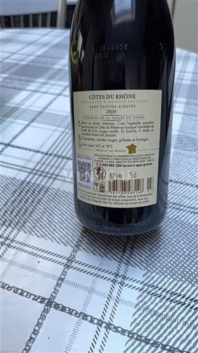 Vin Rouge sec Vignobles de la Vallée du Rhône 2024 France Vallée du Rhône Côtes-du-rhône