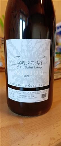 Languedoc Pic-saint-loup Château Cazeneuve Cynarah 2022
