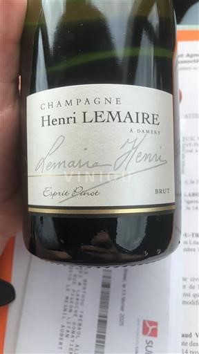 Champagne Unspecified Henri Lemaire Esprit Pinot Non-Vintage