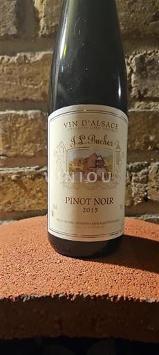 Vin Rouge sec Pinot Noir J.L. Bucher 2015 France Alsace
