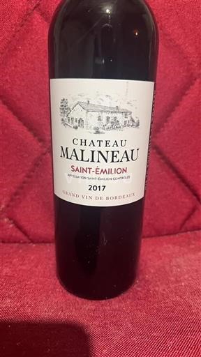Bordeaux Saint-Émilion Château Malineau 2017