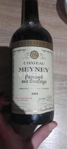 Bordeaux Saint-Estèphe Château Meyney Prieuré des Couleys 1965