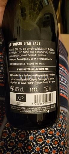 Alpen und Rhônetal Ardèche Dauvergne & Ranvier Le Voisin d'en Face 2022