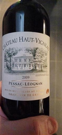 Bordéus Pessac-Léognan Haut Vigneau 2009