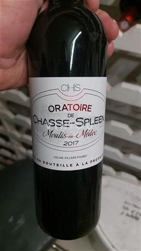 Bordeaux Moulis-en-Médoc Château Chassespleen Oratoire de Chasse-Spleen 2017