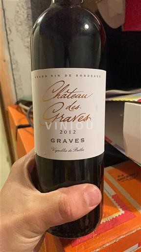 Bordéus Graves Château Des Graves 2012