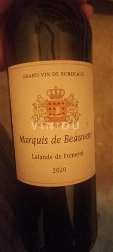 Bordeaux Lalande-de-pomerol Marquis De Beauvent 2020