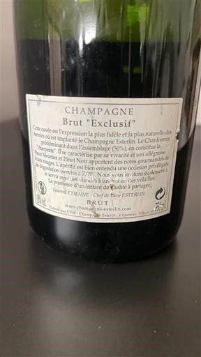 Champagne Ospecificerad Champagne Esterlin Exclusif Icke årgångsbetecknad
