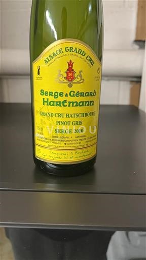 Alsace Alsace Grand Cru Grand Cru Serge & Gérard Hartmann Serge 2010