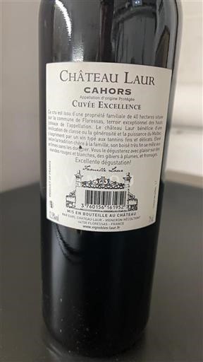 Lounais-Ranska Cahors Château Laur Excellence 2010