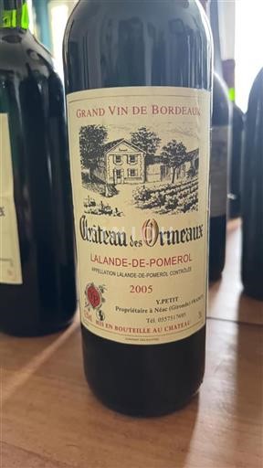Bordeaux Lalande-de-pomerol Château Des Ormeaux 2005