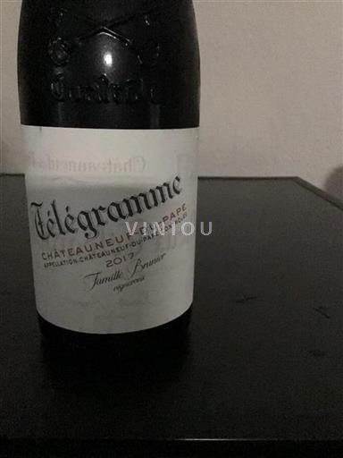 Rhônedalen Châteauneuf-du-Pape Télégramme 2017