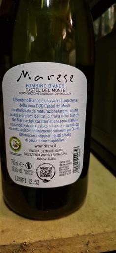 Apulia Wines Castel del Monte Rivera S.p.a Marese Non-Vintage